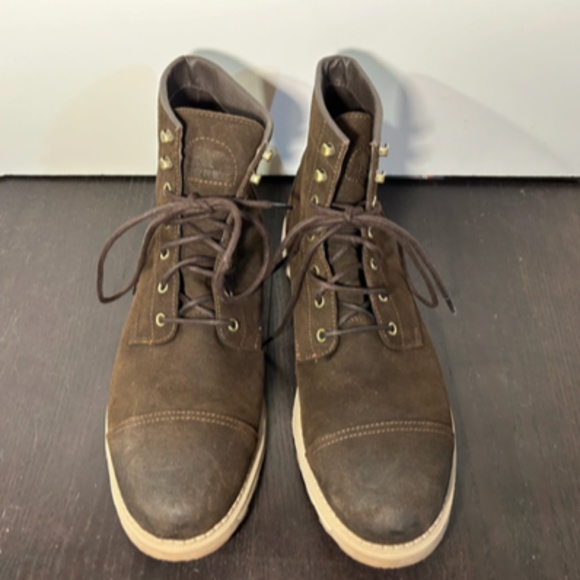 NWOB Sorel Madison II Chore Men\'s Waterproof Oiled Suede Boots Tobacco Gum Sz 14 main image 6